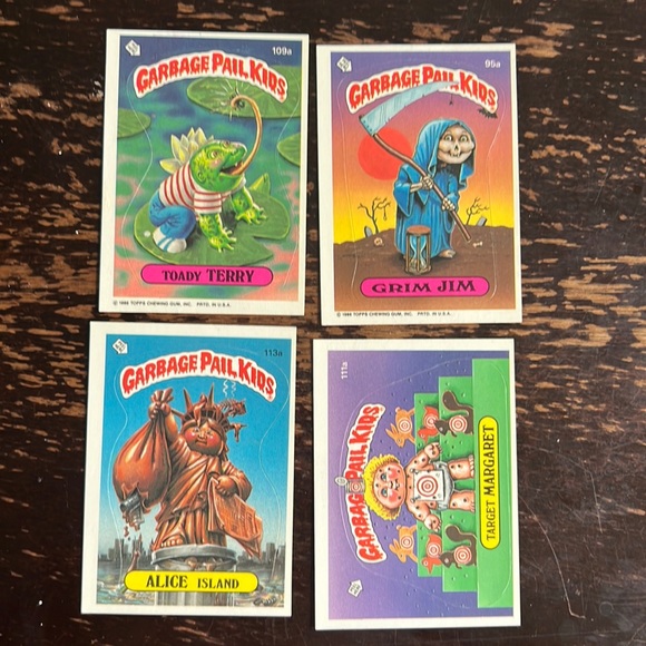 GARBAGE PAIL KIDS. 1986 lot of 4 - Picture 1 of 2